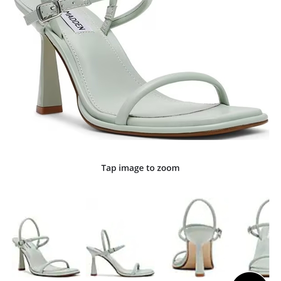 Steve Madden Mint Green Strappy Heels - Picture 1 of 7